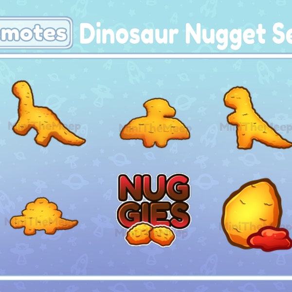 Dino Nuggets / Twitch emotes / Dinosaur emotes