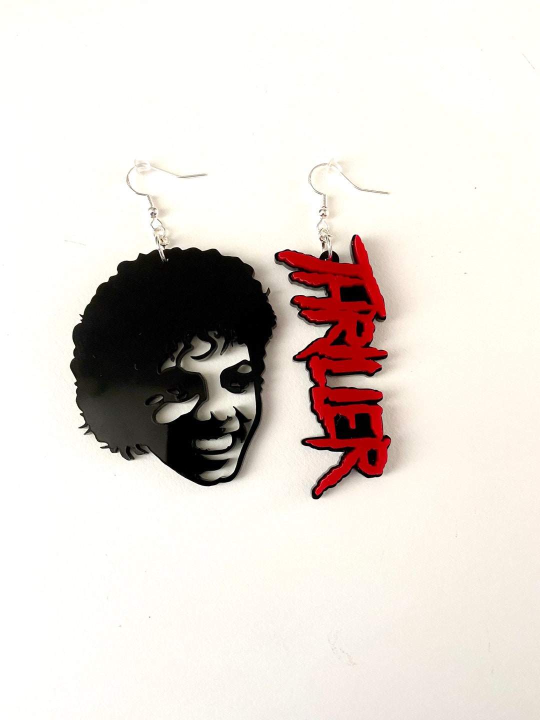 Michael Jackson Thriller Inspired Acrylic Earrings Etsy