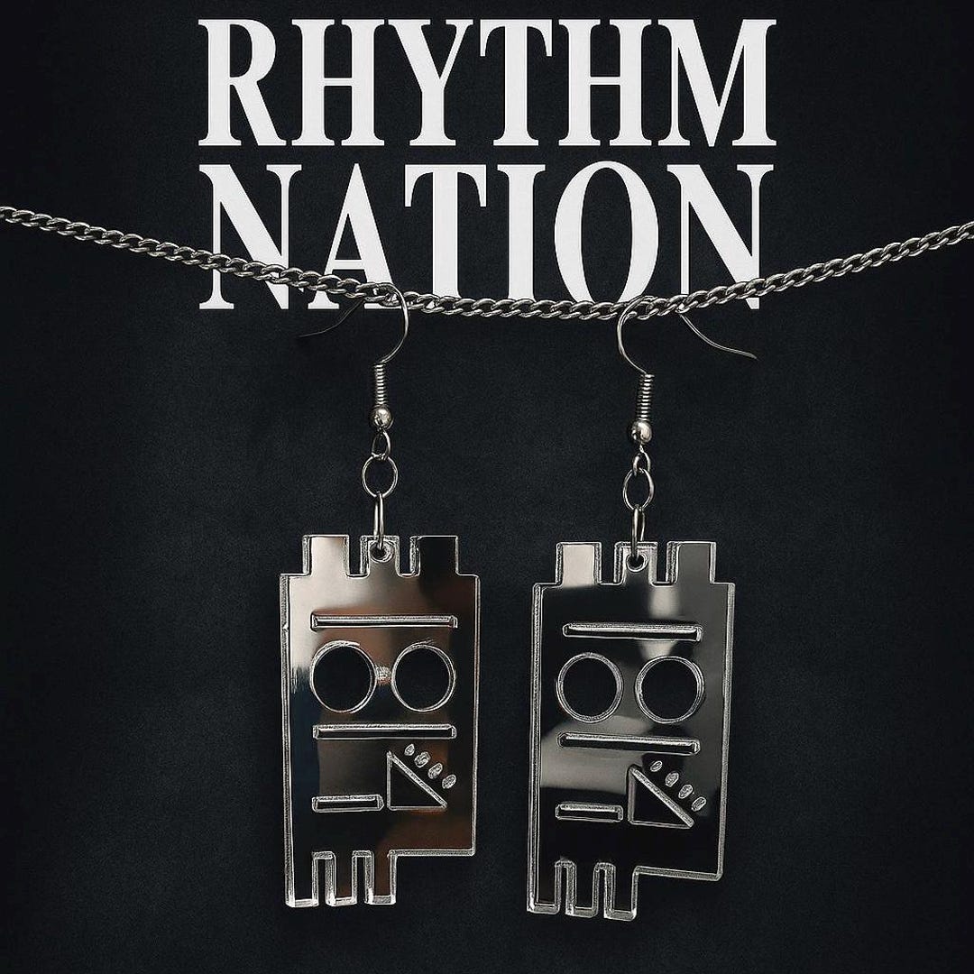Janet Jackson Rhythm Nation 1814 Inspired Acrylic Earrings - Etsy