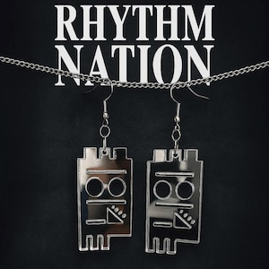 Janet Jackson Rhythm Nation 1814 Inspired Acrylic Earrings
