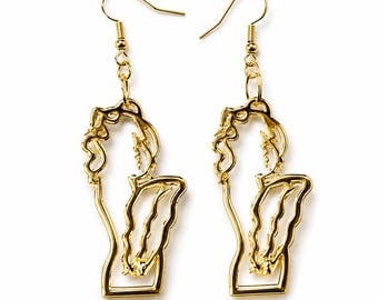 Janet Jackson Control Inspired Acrylic Earrings