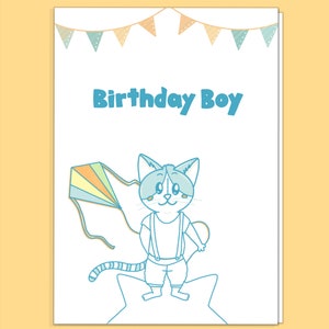 verjaardag jongen kaart, verjaardag meisje kaart, baby meisje kaart, baby jongen kaart, kattenkaart, verjaardagskaart kat, kitten verjaardagskaart, adelaarskaart, kinderkaart