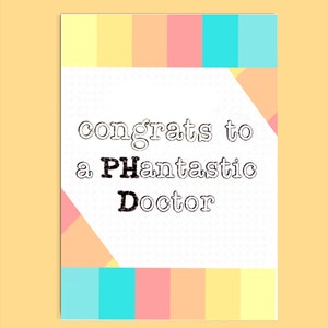 Carte de docteur PHD, cadeau PHD, carte de vœux PHD, survivant du doctorat, diplôme de doctorat, étudiant au doctorat, célébration du doctorat, candidat au doctorat, fête de remise des diplômes au doctorat