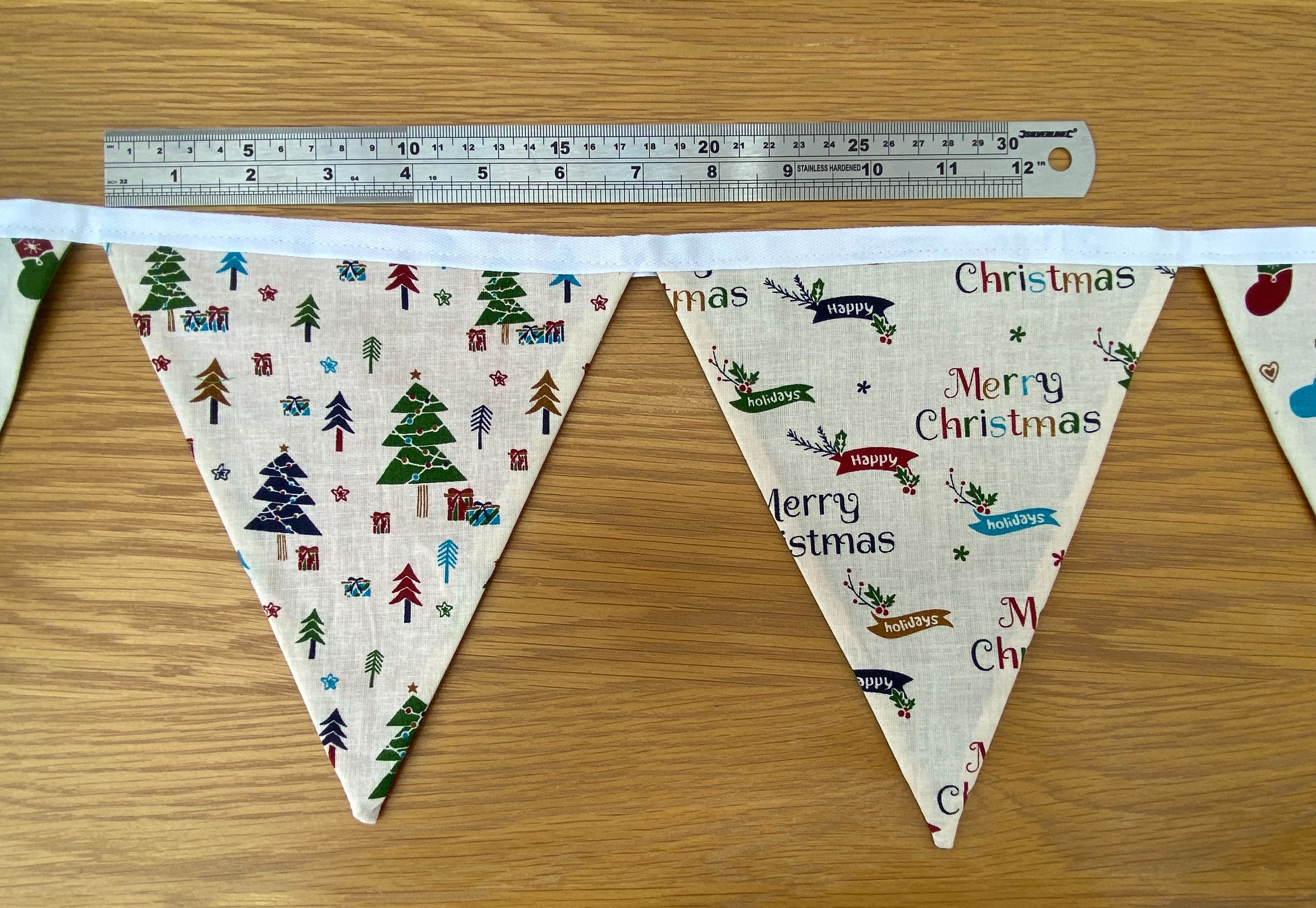 Christmas bunting. Christmas theme bunting. Christmas Etsy