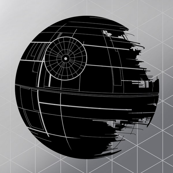 Death Star SVG, Fan Art svg, digitale Vektor-Datei, SVG, Cricut,Svg Cut File für Cricut