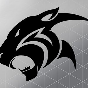 Panther SVG, Panther Face Svg, Digital Download, Animal Svg, Digital Vector File, SVG, Cricut, Svg Cut File for Cricut