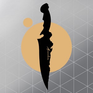 Crysknife SVG, Dune SVG, Arrakis svg, Knife svg, Digital Download, Digital Vector File, SVG, Cricut, Svg Cut File for Cricut