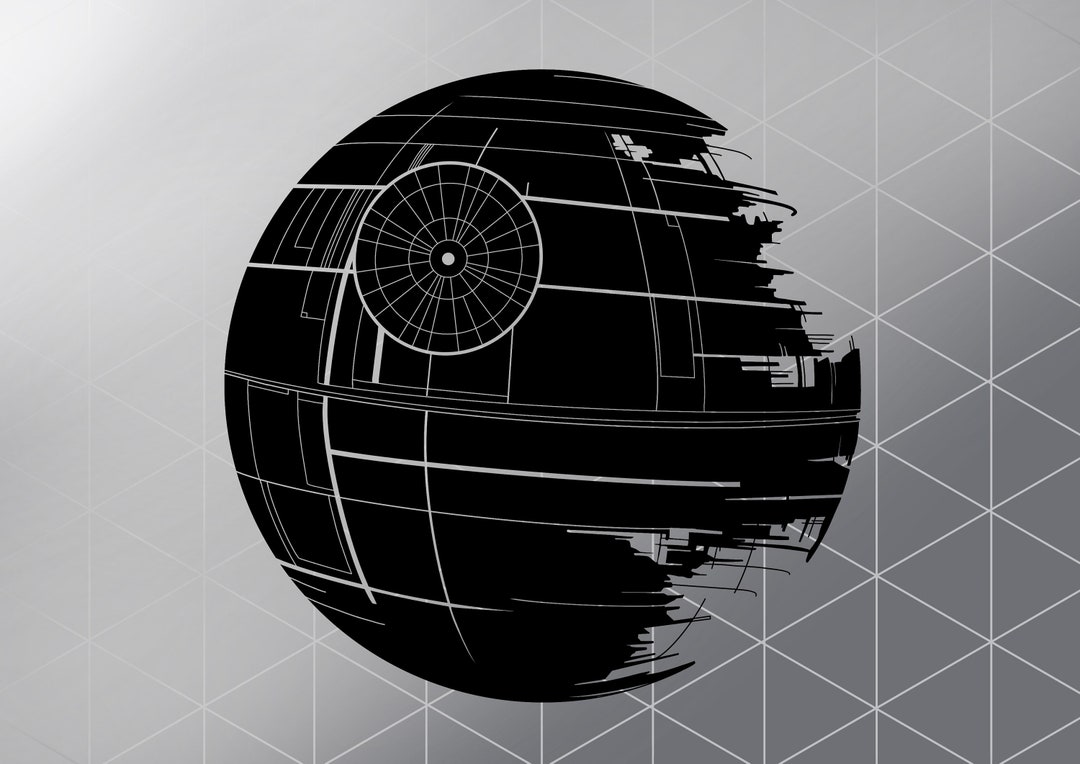 Death Star SVG, Fan Art Svg, Digital Download, Digital Vector File, SVG
