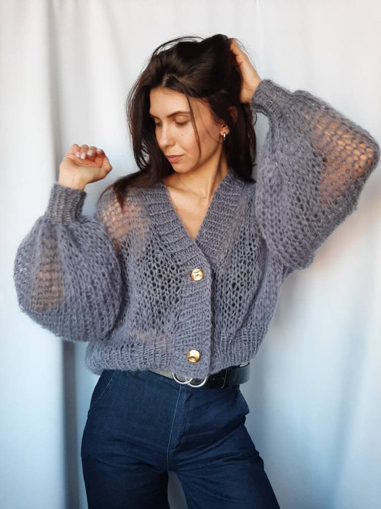Knitted Cardigan Sweater Spring 2021 