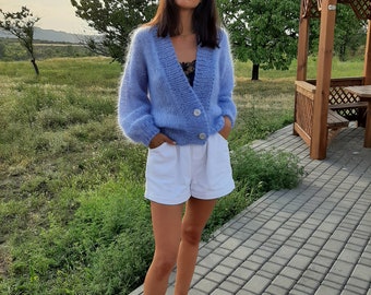 Sky Blue Cardigan | Etsy Sky Blue Cardigan | Etsy