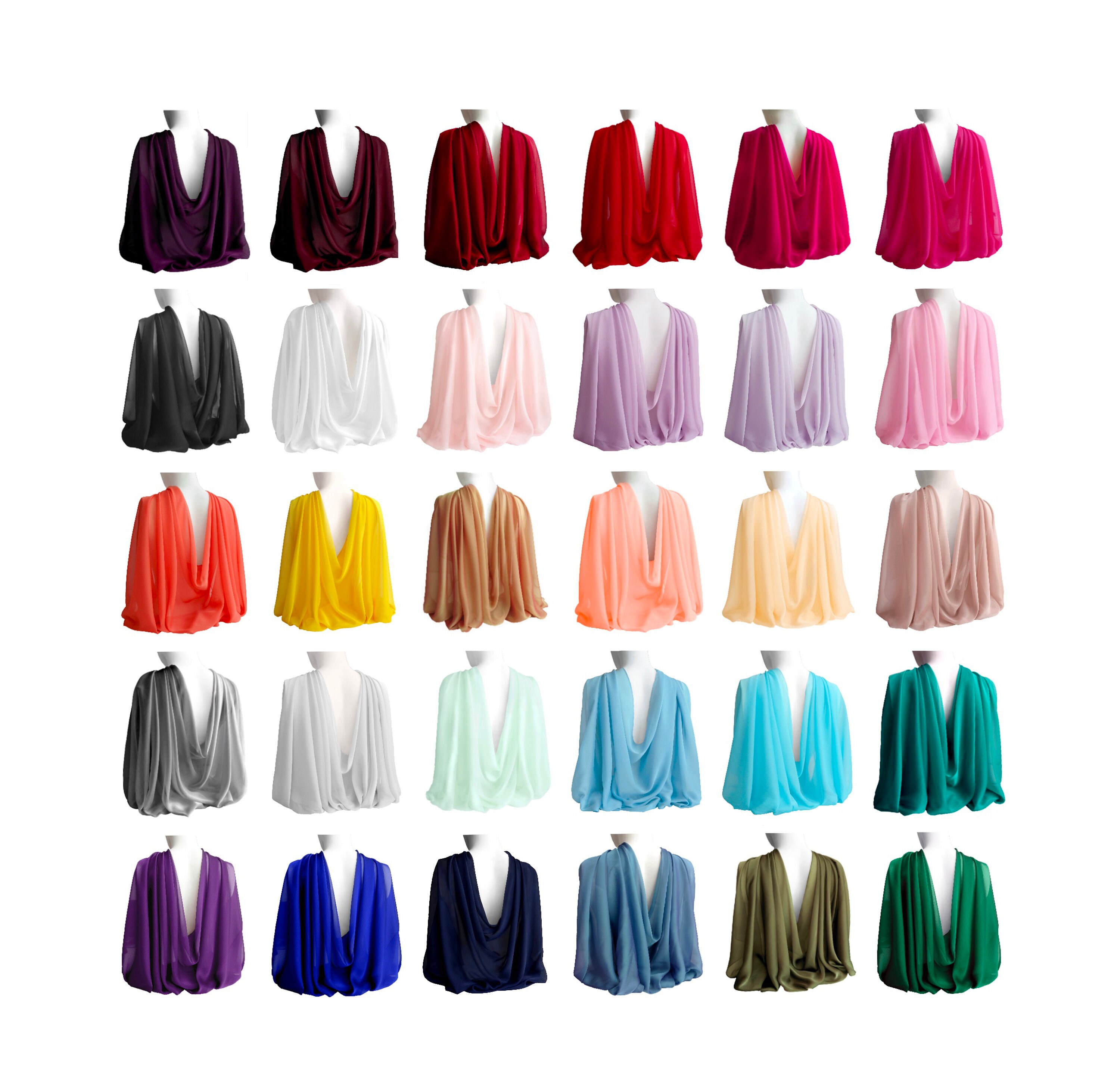 sheer chiffon wrap