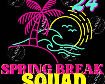 Spring Break 2024 Svg Png, Spring Break Crew Svg, Beach Trip Svg, Beach Vacation Svg, Summer Vacation Shirt, Digital Download Dxf, Eps Files