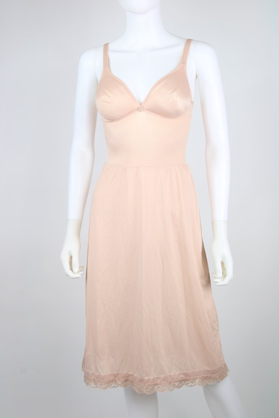 Vintage 1960s Olga Sleeping Pretty Nightgown, Pink w Ivory Bodice, Built in  Soft Bra, Small, 32, Behind Every Olga There Really is an Olga