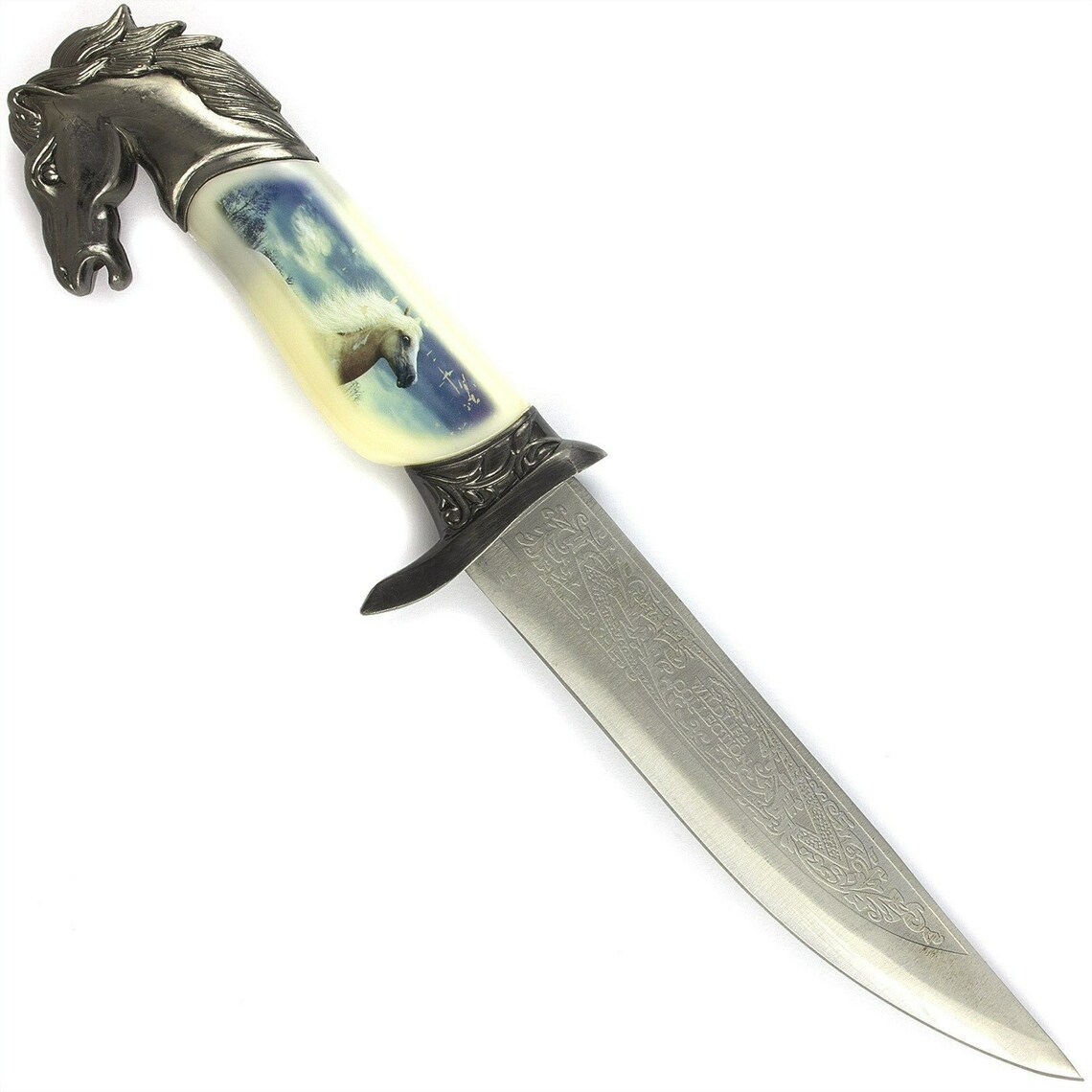 13 Horse Head Dagger Knife W/ Collector's Sheath Etsy