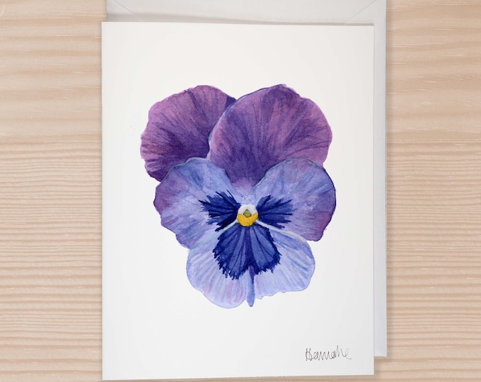 Watercolor Card Landscape Card Set of 6, Notecard Set With Envelope ...