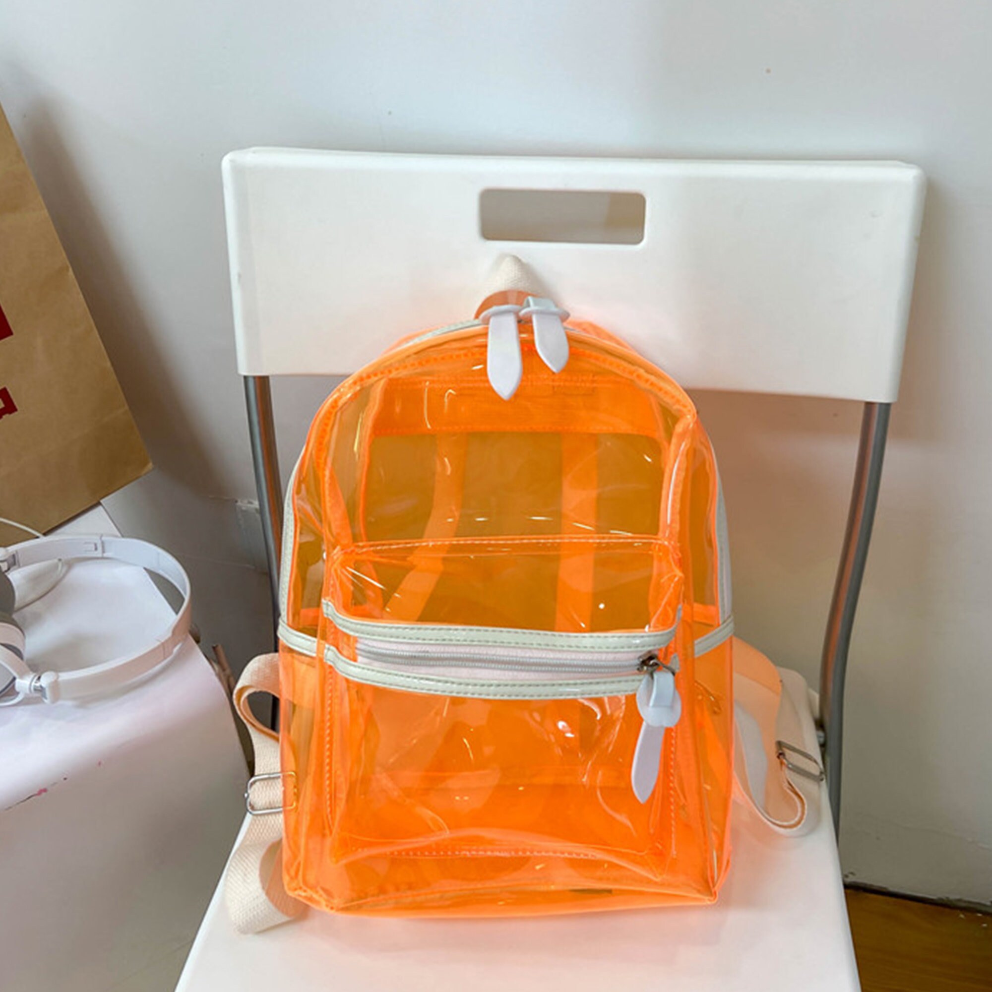 New Duty Clear Backpack Ita Backpack Large PVC Plastic Etsy