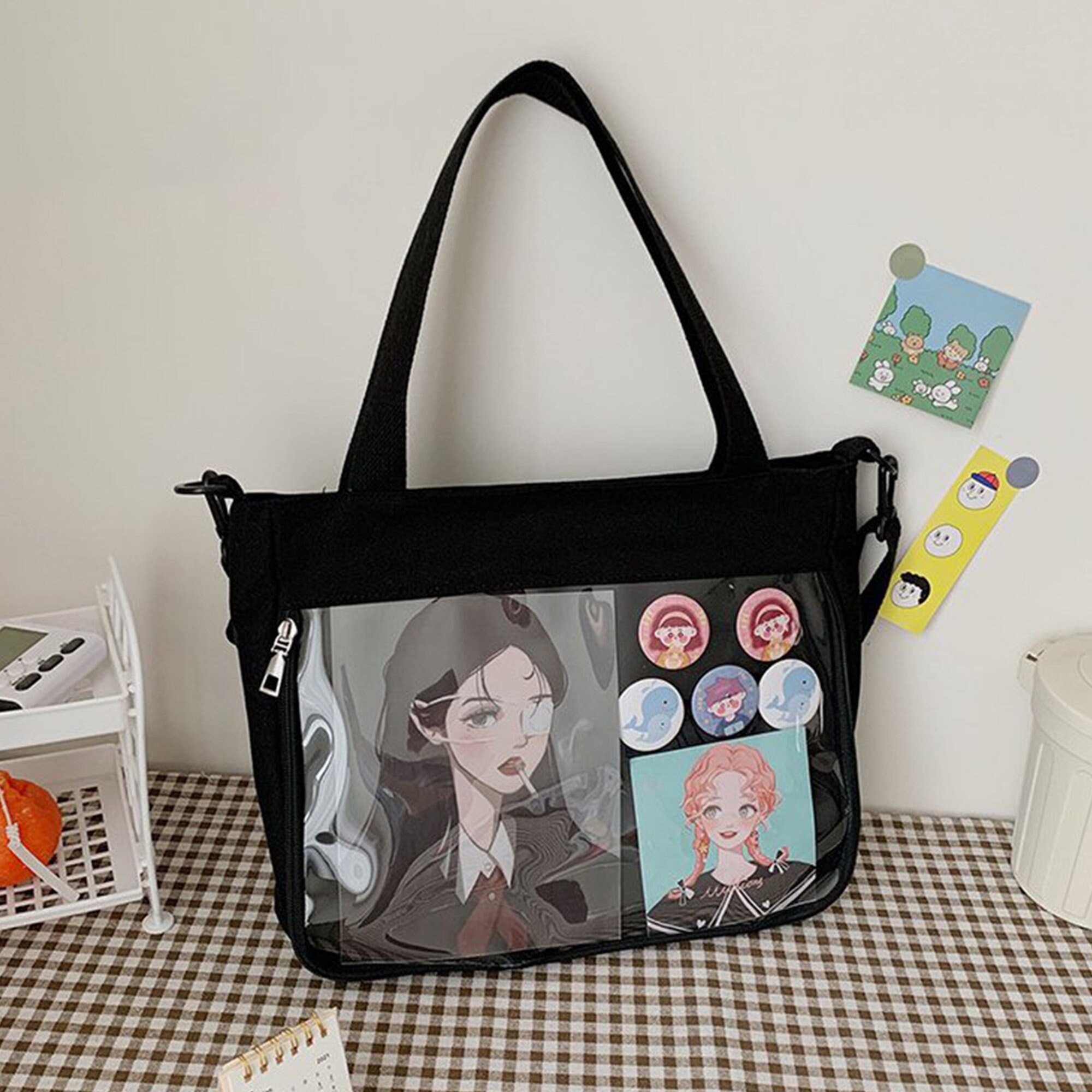 Ita Bag Anime Tote Bag Transparent Shoulder Bag Cosplay DIY Etsy