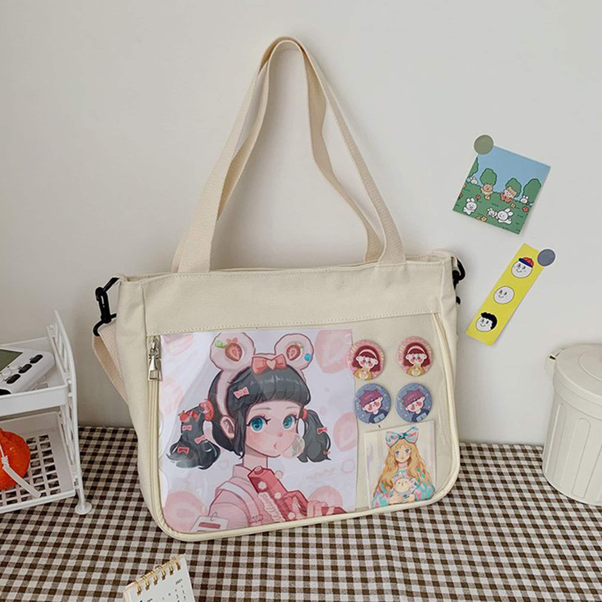 Ita Bag Anime Tote Bag Transparent Shoulder Bag Cosplay DIY Etsy