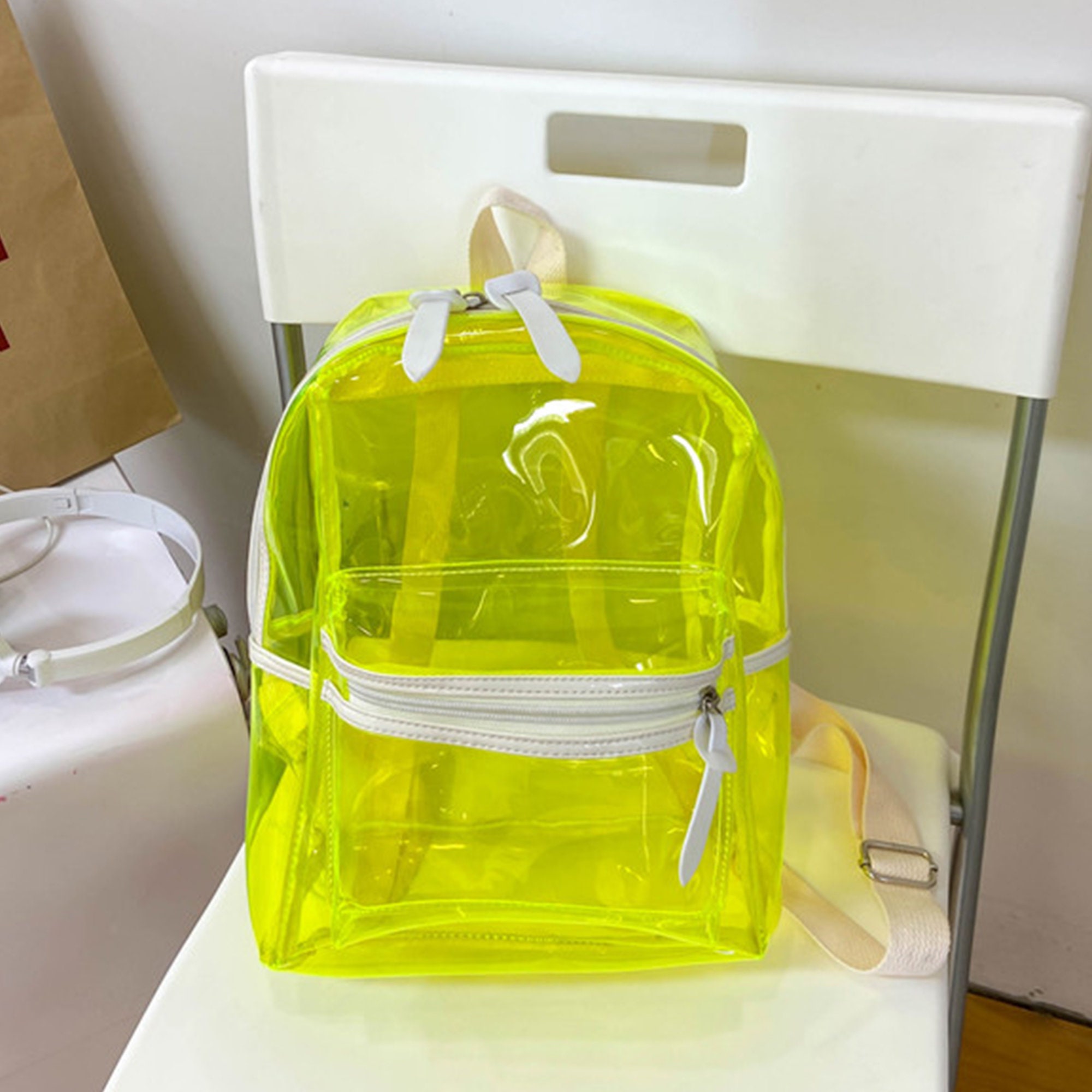 New Duty Clear Backpack Ita Backpack Large PVC Plastic Etsy