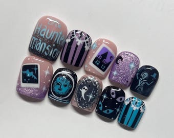 Magic Kingdom Haunted Mansion Movie Mouse Press On Nails RIYNAILS