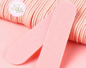 10 unidades de mini limas de unha rosa RIYNAILS