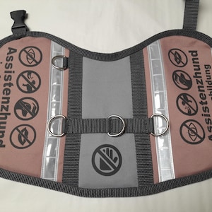 Kenndecke Assistenzhund - Größe S - geeignet für Dackel, Klein-Pudel, Maltipoo, etc.