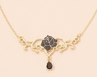 Dead Rose Necklace - Etsy