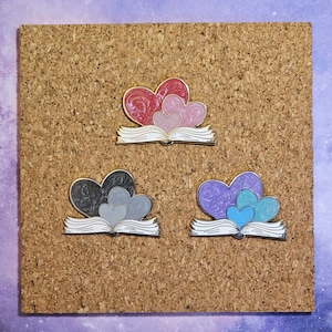 Book Love Enamel Pin for Readers