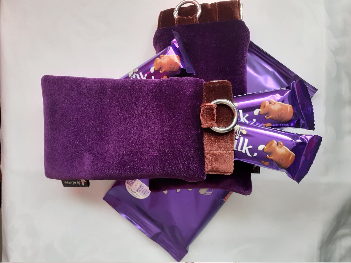 Chocolate inspired soft padded velvet glasses case with flexi Etsy
