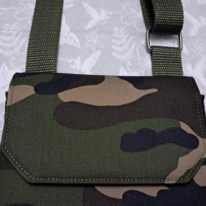 Handmade Man's Phone And Passport Bag With Adjustable Strap, 2 Pockets & Card Slot image 14