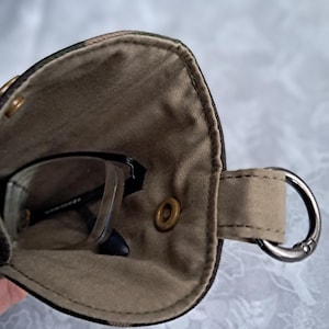 Mens Fabric Glasses Case: Padded With Snap Closure And Clasp image 16