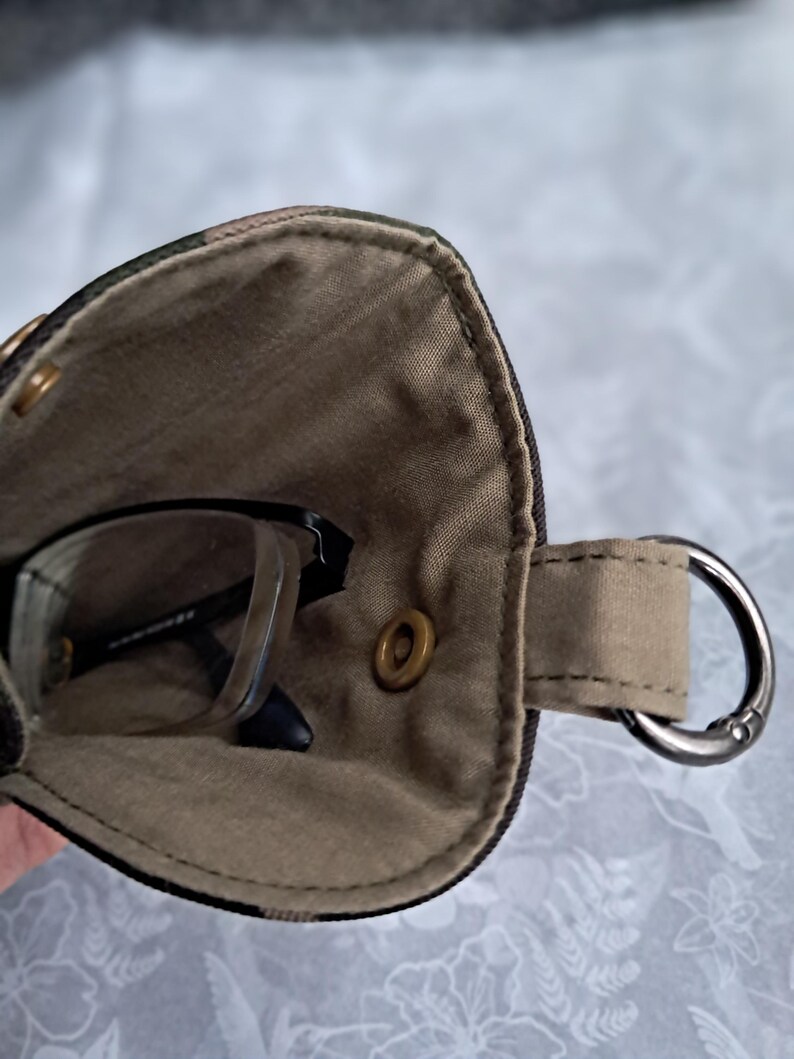 Mens Fabric Glasses Case: Padded With Snap Closure And Clasp image 16