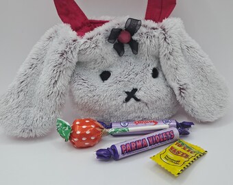 Cute faux fur bunny bag/ Easter gift