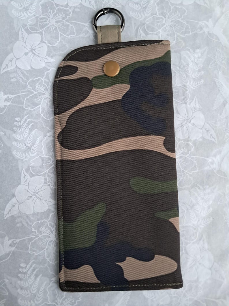 Mens Fabric Glasses Case: Padded With Snap Closure And Clasp image 14