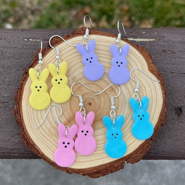 Easter Bunny Polymer Clay Earrings