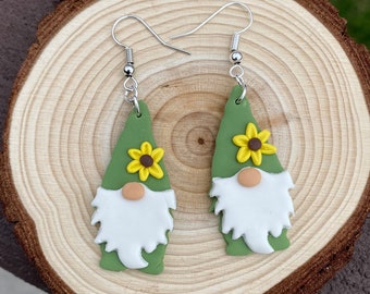 Holiday Gnome Earrings Made in Texas Ready To Ship