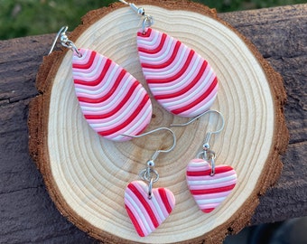 Customizable Valentines Day Earrings/ Polymer Clay Earrings/ Valentines Gifts