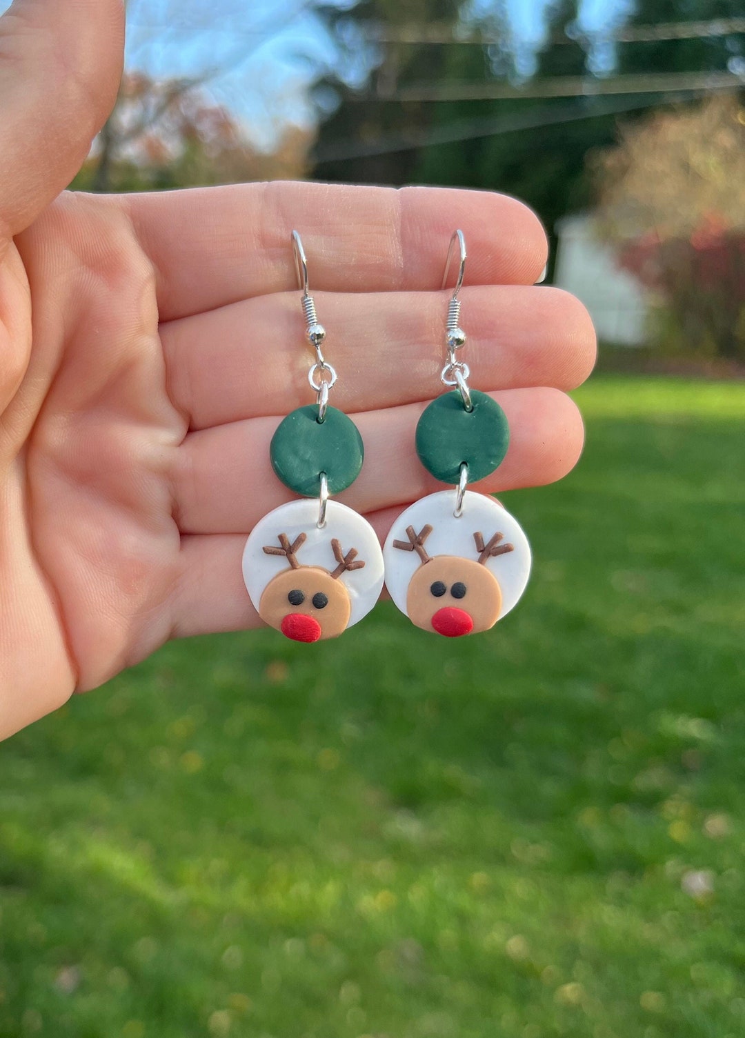 Fimo christmas earrings best sale