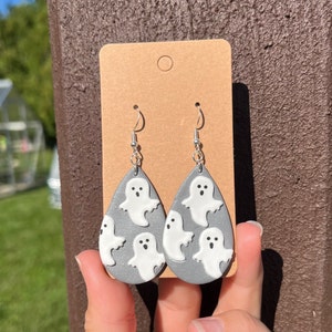 Ghost Clay Earrings/ Spooky Earrings