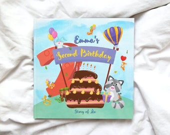 Livre personnalisé - Mon 2e anniversaire - Livre d'anniversaire personnalisé avec personnalisations pour enfants et familles, excellent cadeau d'anniversaire