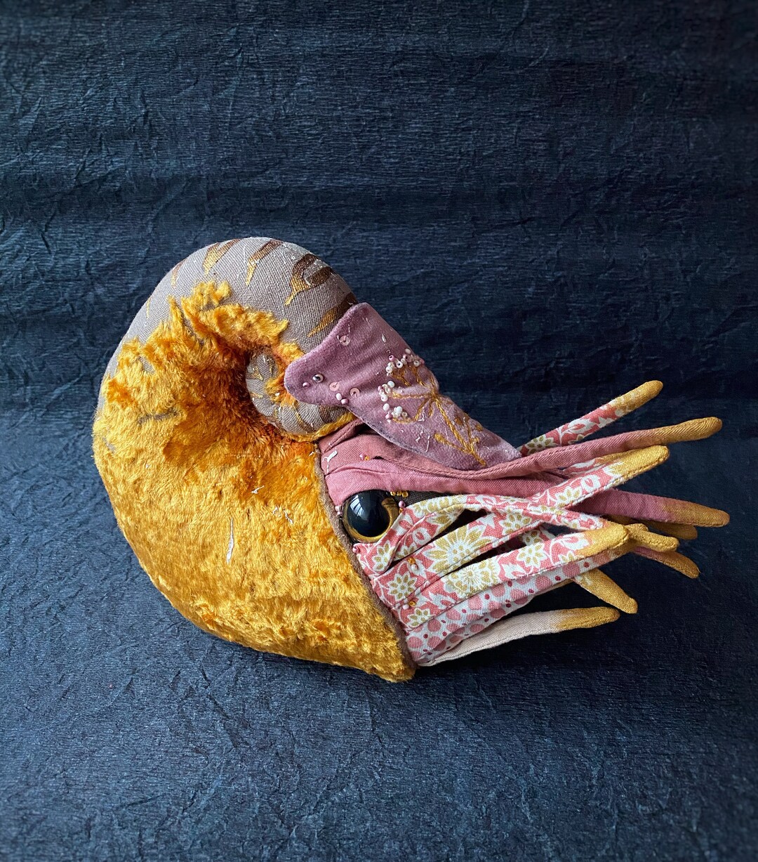 Peluche Nautilus Kawaii - Giocattolo Imbottito Simulazione Animale, NUOVO
