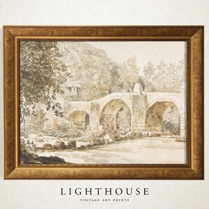 Bridge Painting | Country Art | Vintage French Country Landscape | PRINTABLE Digital Art 30