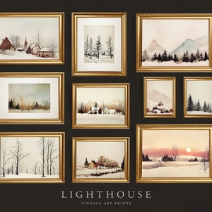 Vintage Neutral Gallery Wall SET of 10 | Home Decor PRINTABLE G13