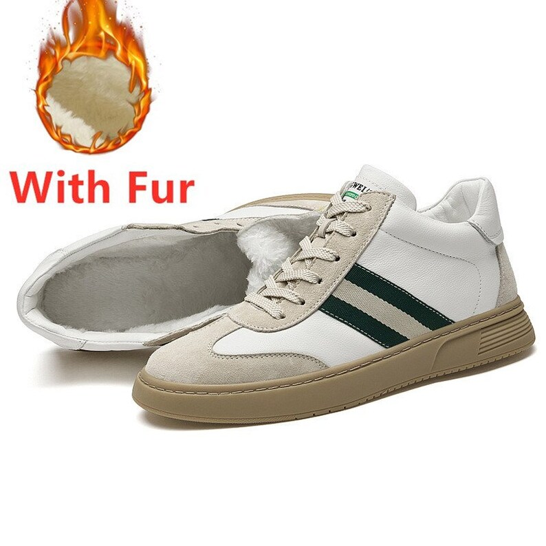 Causal shoes men Genuine leather sneakers