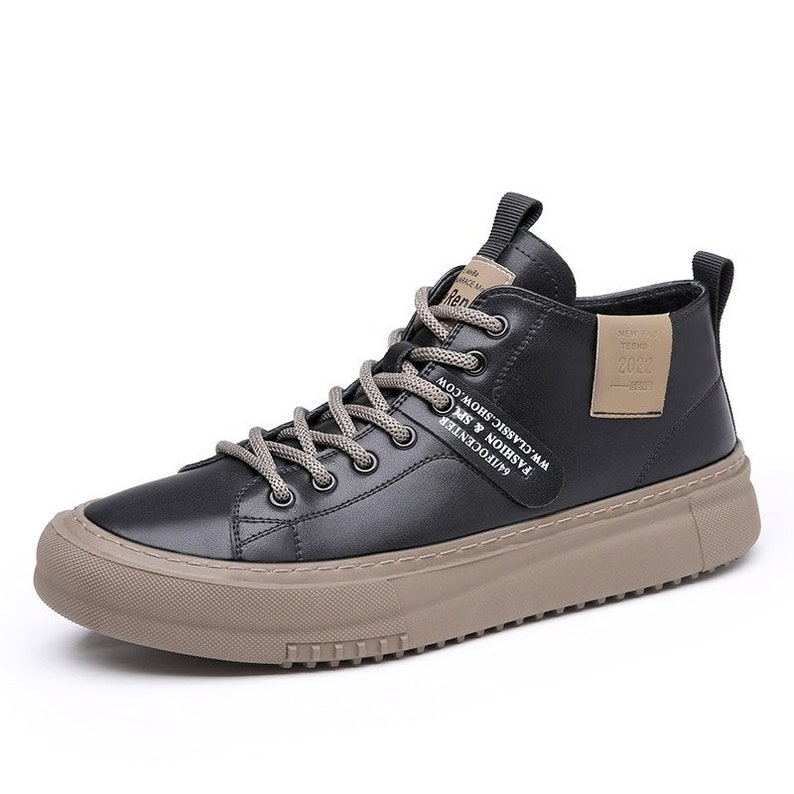 High Top Men's Sneakers Fashion Men Casual Shoes Luxury Etsy