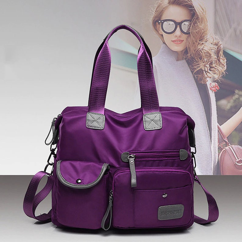 Women's Multi-pockets Shoulder Bag New Fashion Portable - Etsy