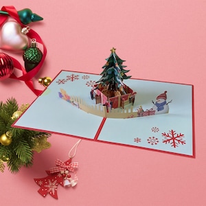 Premium Pop Up 3D Card / Christmas Themed / 20x15CM / Holiday Seasons Gift / with Envelope / Shipped in Carton Box
