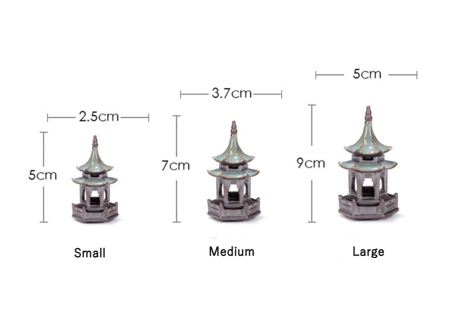 Japanese Zen Accessories / Ceramic Miniature Pavilion / Etsy UK