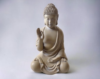 Premium Miniature Buddha Statue Teaching Pose in Sitting Position / Made of Quality Resin in Details / Ideal for Meditation & Decoration