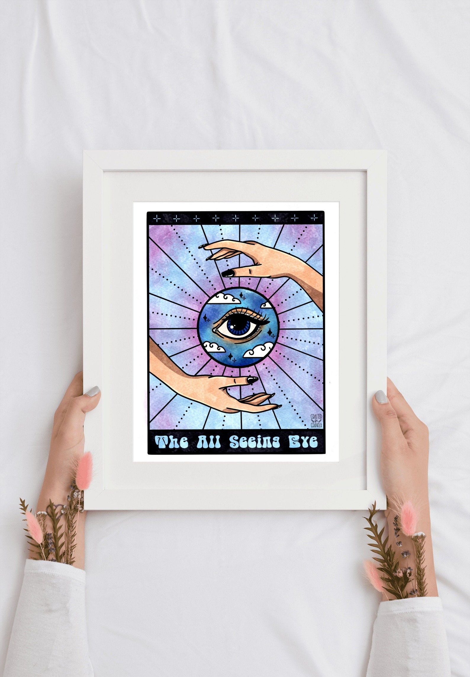 The All Seeing Eye Tarot Card Art Print Etsy